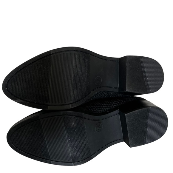 SM New York NWOT Knit Black Ankle Boots Size 6.5 - Picture 8 of 10